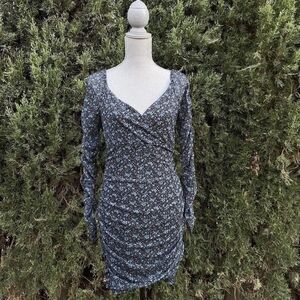 Hollister Floral Long Sleeve Dress Women's Size Medium